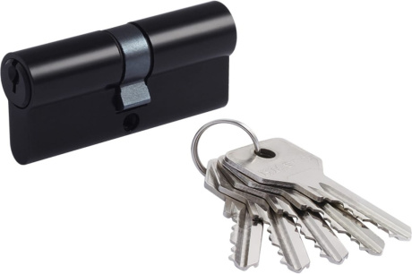 Купить Цилиндр "Нора-М" Л-70мм ECO Z  35-35  черный ключ-ключ  18570 фото №1