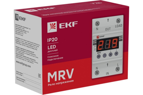 Купить Реле напряжения EKF  MRV-63A с дисплеем  сквозное подкл.  PROxima фото №7